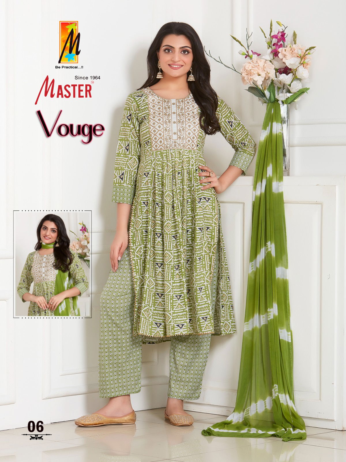 Master Vouge Printed Readymade Suits Catalog
